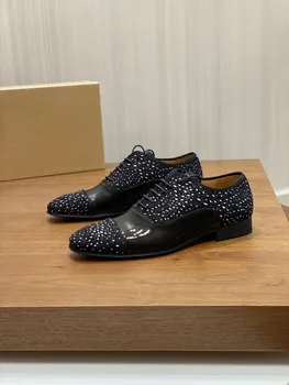 Роскошные Деловые Элегантные Мужские туфли-Оксфорды 2023 года выпуска