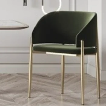 Удобные акцентные кухонные стулья Nordic Luxury Lounge Современное кресло для столовой Velvet Salon Sillas Comedor Мебель для дома DC104