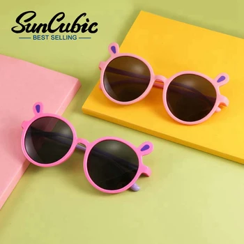 Солнцезащитные очки SunCubic для детей Новые милые мультяшные солнцезащитные очки для мальчиков и девочек Детские солнцезащитные очки с заячьими ушками JS6538