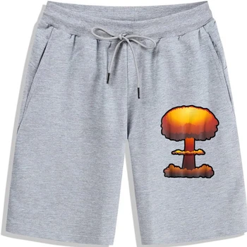 Шорты с ядерным взрывом, мужские высококачественные шорты с принтом на заказ для мужчин, хипстерские мужские шорты