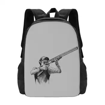 Дизайн рисунка для стрельбы Ноутбук Дорожные Школьные сумки Дробовик Стрельба по тарелочкам Tiro Al Piattello Спортивная Глина Tir Au Pigeon