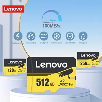 Lenovo Высокоскоростная Карта Флэш-памяти Класса 10 16 ГБ 8 ГБ Micro TF / SD-Карта 128 ГБ A2 SSD Адаптер Карты Памяти Камера / планшет / Видеорегистратор