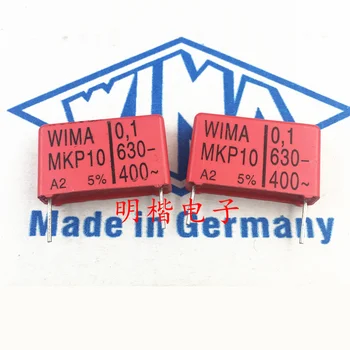 Бесплатная доставка 140шт WIMA Германия конденсатор MKP10 630V 0,1 МКФ 100NF 630V 104 P = 22,5 мм