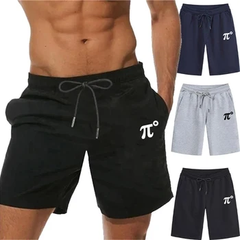 Мужские летние шорты с принтом на шнурках, пляжные спортивные шорты для бега трусцой, спортивные шорты для спортзала S-4XL
