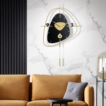 Часы Дизайн гостиной Скандинавский Минимализм Настенные часы Стильное оформление интерьера офиса Duvar Saati