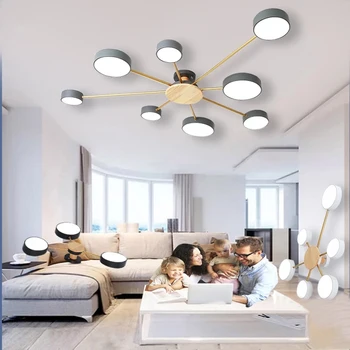 Современные светодиодные потолочные светильники для гостиной, спальни, кухни, декоративных люстр, домашнего потолочного светильника, люстровых светильников 110 В 220 В