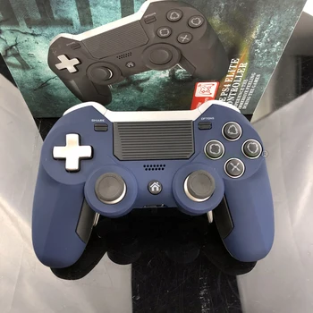 Синий Беспроводной Контроллер Для PS4 Gamepad С Двойной Вибрацией Элитного Игрового контроллера, Джойстик для Игровой Консоли PS3/PC