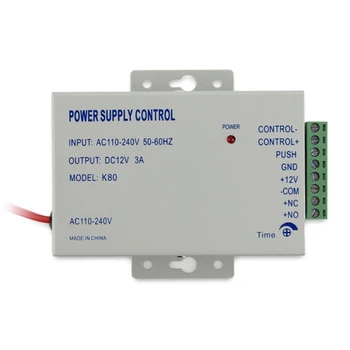 Контроллер питания K80 от 110-240 В до для Части Системы Дверного доступа Dc 12V 3A