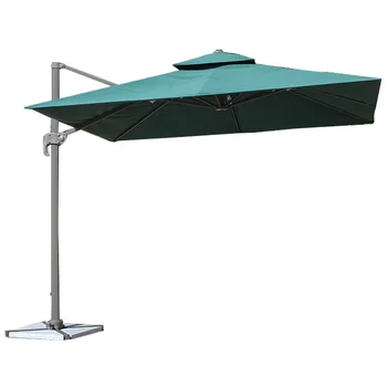 Feamont Оптовая продажа уличной мебели Садовый зонт с двойным верхним навесом, консольный большой зонт, зонт для патио, экономичные зонты