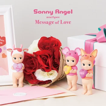 Милая кукла-ангел, подарок ручной работы, серия Sonny Angel Film Language Heart на День Святого Валентина, праздничная Шторная коробка