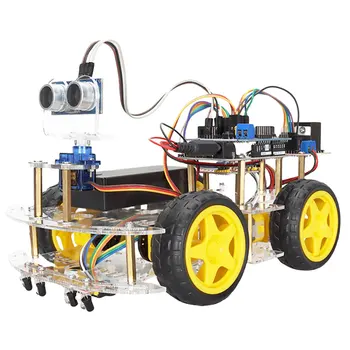 Стартовые наборы Smart Robot Car для программирования Arduino Полная автоматизация кодирования электронного комплекта робота, обучающие наборы для робототехники