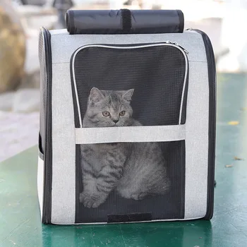Рюкзаки для домашних кошек, Дышащая Уличная сумка-переноска для кошек, наплечная сумка для маленьких собак, кошек, Портативный Дорожный Складной рюкзак, товары для домашних животных