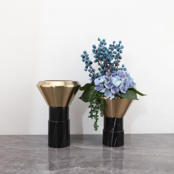 Современный минималистичный креативный металлический цветочный орнамент крыльцо кабинет гостиная домашний декор