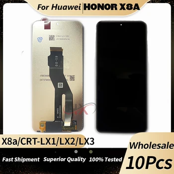 10шт 6,7' Оригинал Для Huawei Honor X8a LCD CRT-LX1 Экран дисплея Сенсорная панель Дигитайзер Для Honor X8a Дисплей CRT-LX2/LX3 LCD