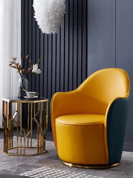 Итальянский роскошный диван-кресло для одного человека, дизайнерское креативное вращающееся кресло для отдыха на 360 градусов, вращающееся кресло для гостиной, балкона, виллы.