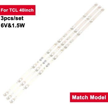 3 шт./компл. 40 дюймов 689 мм Светодиодная лента подсветки для TCL 40 дюймов 8LED JL.D40042330-004ES-M TOT_40D29 TCL L40P2-UD L40P1A-F TCL L40F3301B