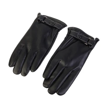 1 Пара зимних перчаток Унисекс из толстой кожи с сенсорным экраном, ветрозащитные, водонепроницаемые, сохраняющие тепло, плюс бархатные Модные перчатки для предотвращения простуды