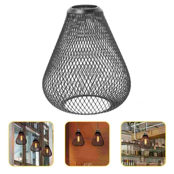 Декоративная лампочка, кованый железный абажур, Подвесной светильник, абажуры для ламп накаливания, лампочки