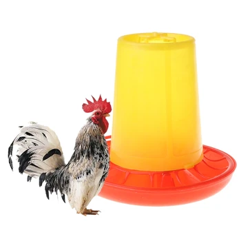 367A Автоматическая кормушка для птицы Поилка Контейнер для кормления цыплят Дозатор воды для птицы Домашняя птица для маленьких цыплят уток птиц
