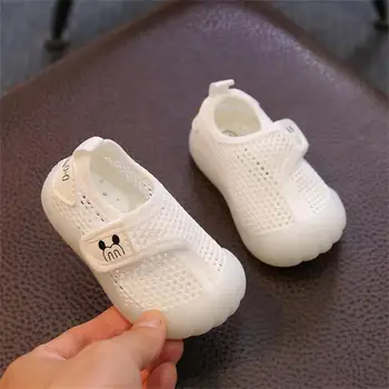 Материал высокого качества дышащие кроссовки милая детская спортивная обувь белый серый детские сетчатые туфли беременность удобный сенсорный