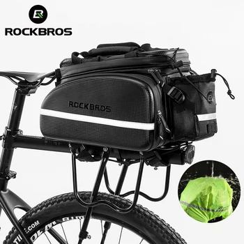 Rockbros bicicleta Сумка-Переноска MTB Велосипедная Стойка Сумка Багажник Pannier 2023 Многофункциональная Дорожная Сумка Большой Емкости С Дождевиком