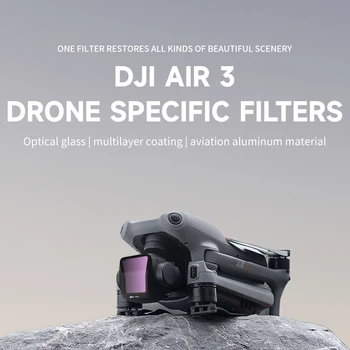 Фильтр для широкоугольного объектива Dji Air 3, комплект фильтров 6 в 1, Авиационный алюминиевый сплав, Алюминий Un/cpl/ndpl/8/16/32/64 Аксессуары для дронов