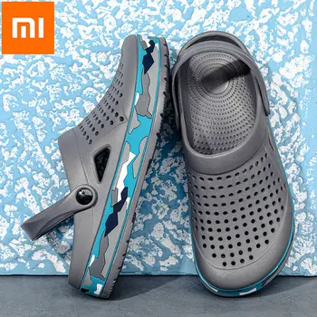 Мужские сандалии Xiaomi Youpin, легкие сандалии из ЭВА, обувь унисекс для летнего пляжа, пляжные шлепанцы с дышащей мягкой подошвой