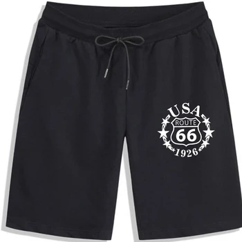 Летние новые крутые шорты 2019 Classic Route 66 USA, мужские черные шорты для мужчин, шоссе Уилла Роджерса, хлопковые шорты в подарок от Novelty.
