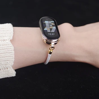 Ремешок Mi Band 8 Новый дизайн браслета для xiaomi Smart Band 8 NFC-браслет Twist Rope Аксессуары Mi 8