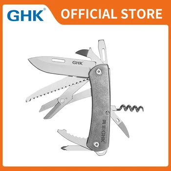Многофункциональный Швейцарский нож для выживания из высококачественной нержавеющей стали GHK Official