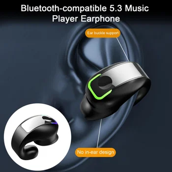 Наушники Bluetooth с костной проводимостью Беспроводные наушники с микрофоном HD Звонки Стереогарнитура с одним заушником Наушники для геймеров и спорта