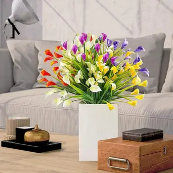Декоративные поддельные цветок повторного использования устойчивы к ультрафиолетовому излучению таблица Центральным искусственный цветок домашний декор