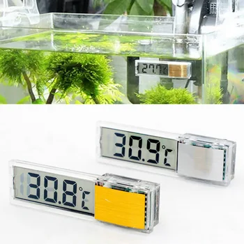 Аквариумный термометр Электронный ЖК-цифровой Измеритель температуры в аквариуме Измеритель температуры в аквариуме портативные аксессуары для аквариума
