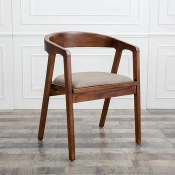 Скандинавский креативный стул из массива дерева, современная простая офисная спинка для кафе, кадейра, бочка, модные столовые для дома sillas