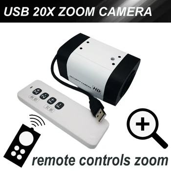 USB-8-мегапиксельная камера видеоконференции 4K с 20-кратным оптическим зумом и беспроводным пультом дистанционного управления для церковной трансляции