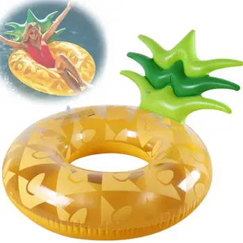 Кольцо для бассейна, кольцо для плавания, яркое устойчивое к царапинам кольцо для плавания в стиле фруктов ананаса, поплавок с высокой плавучестью для воды