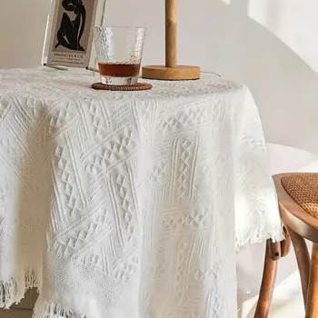 белая скатерть для японского чайного столика table cloth_AN2404