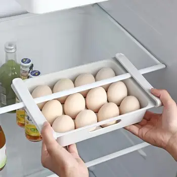 Держатель для яиц для холодильника 12 прозрачных ящиков для яиц в холодильнике с ручкой Держатель для яиц в холодильнике Компактная коробка для яиц для хранения