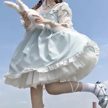 [Лесная пастораль] Летнее свежее платье-слинг от Jsk на каждый день, юбка в стиле Лолиты, одежда Harujuku Goth Fairy Kei, аниме Candy Candy