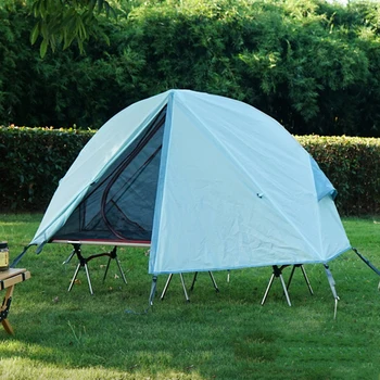 Наружная наземная палатка Портативная походная палатка для одного человека, устойчивая к ультрафиолетовому излучению, используется с постельным снаряжением для выживания в походах