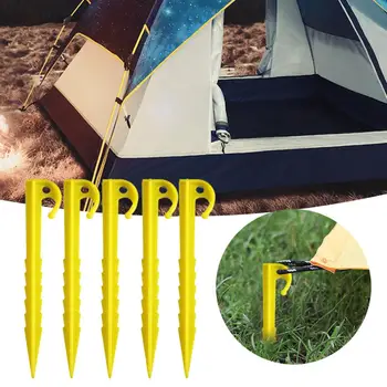 5 шт. легких гвоздей для палатки, полезных для стабильной работы, кол-крючок для палатки, практичные колья для палатки высокой твердости для путешествий