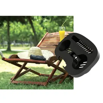 Кресло-качалка для отдыха, подстаканник, лоток, универсальный полипропиленовый материал для бассейна, пляжа